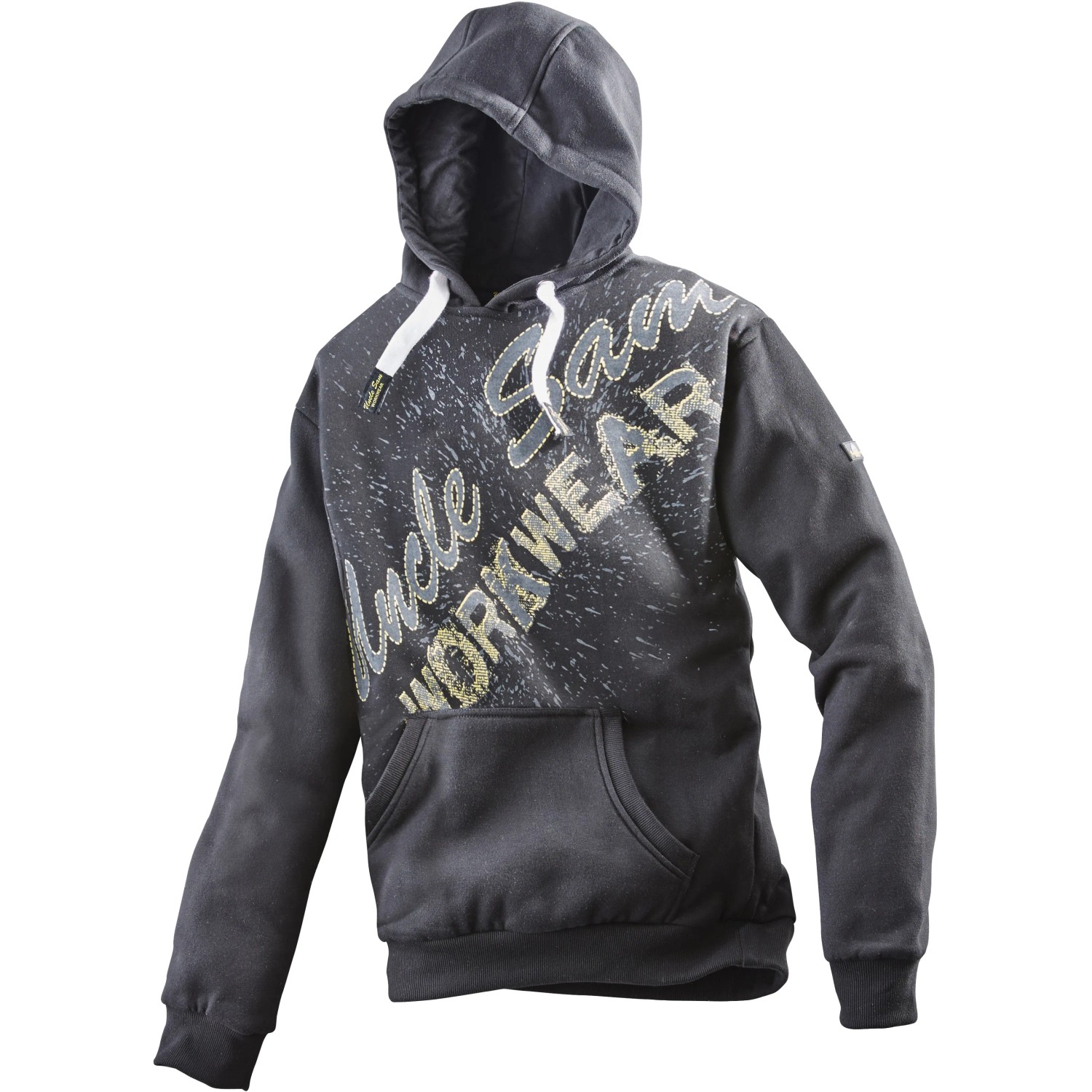 Uncle Sam Sweathoody Anthrazit/Schwarz Größe 2XL