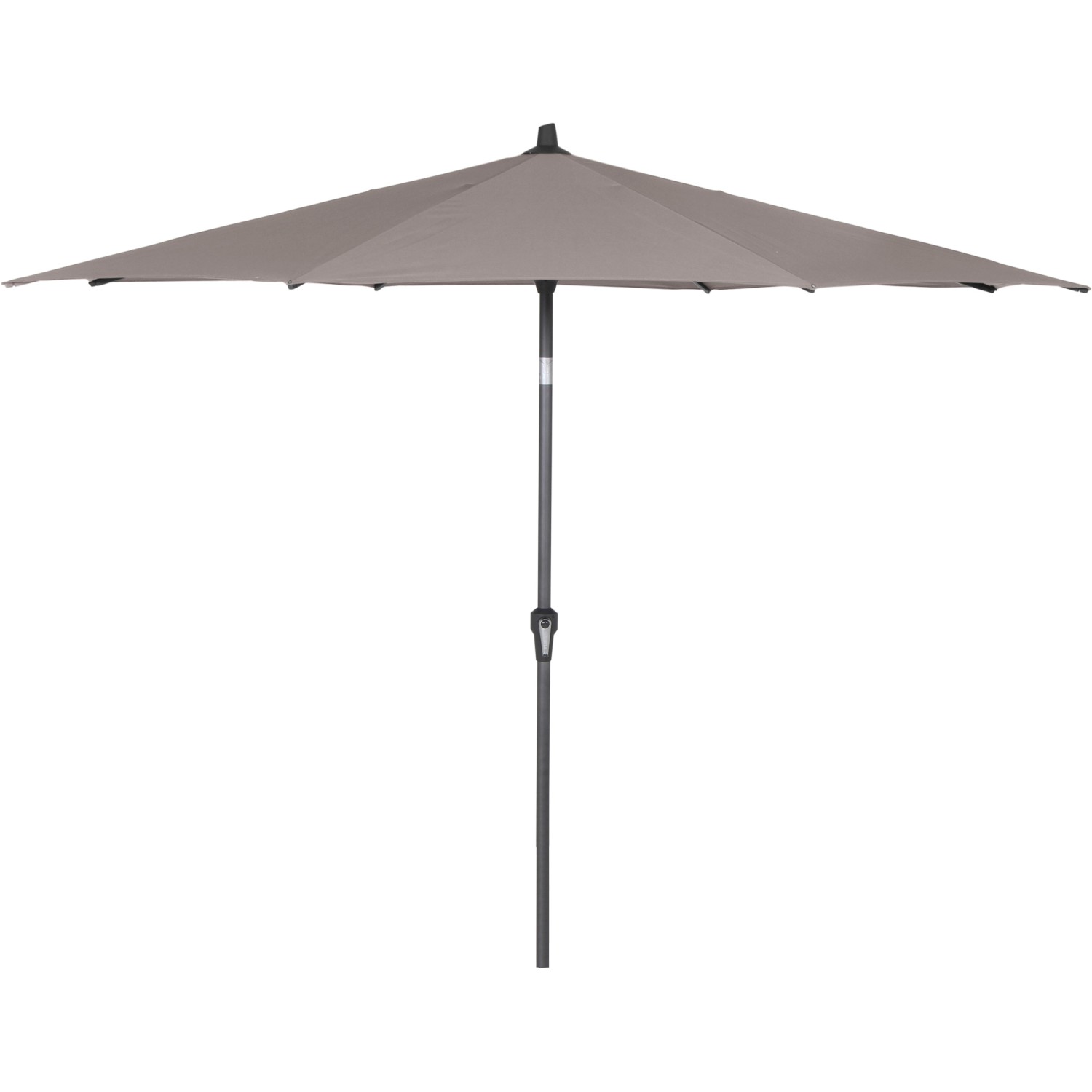 Siena Garden Marktschirm Avio Ø 250 cm Taupe mit Kurbelmechanik