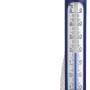 TFA Dostmann Schwimmbadthermometer mit blauem Gehäuse und weißer Skala mit Befestigungsleine.