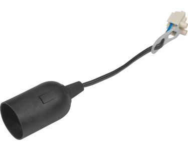 PrixPrime E27 Lampenfassung Schwarz – Für Lichterketten & Girlanden, 6x10 Mm Kabel, Ohne Bohren