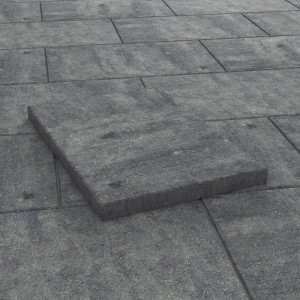 Diephaus Terrassenplatte Corso Quarzit, 60x40x4 cm, auf verlegter Fläche. Gehwegplatte mit nuancierter Farbgebung.