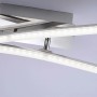 Moderne LED-Deckenleuchte Simon aus Stahl, 59x51 cm, warmweißes Licht für Wohnräume.
