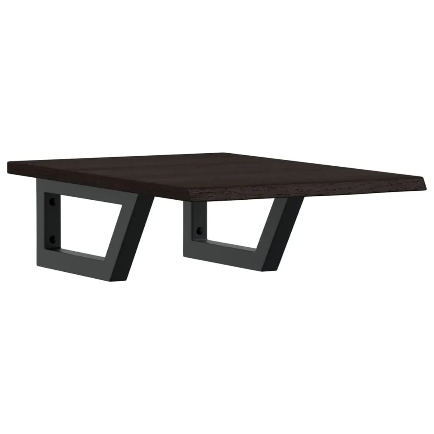 vidaXL Waschtischplatte mit Halterung Stahl und Massivholz Eiche 3302579 günstig online kaufen