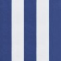 4er Set Hochlehner Auflagen blau-weiß gestreift für Gartenstühle.