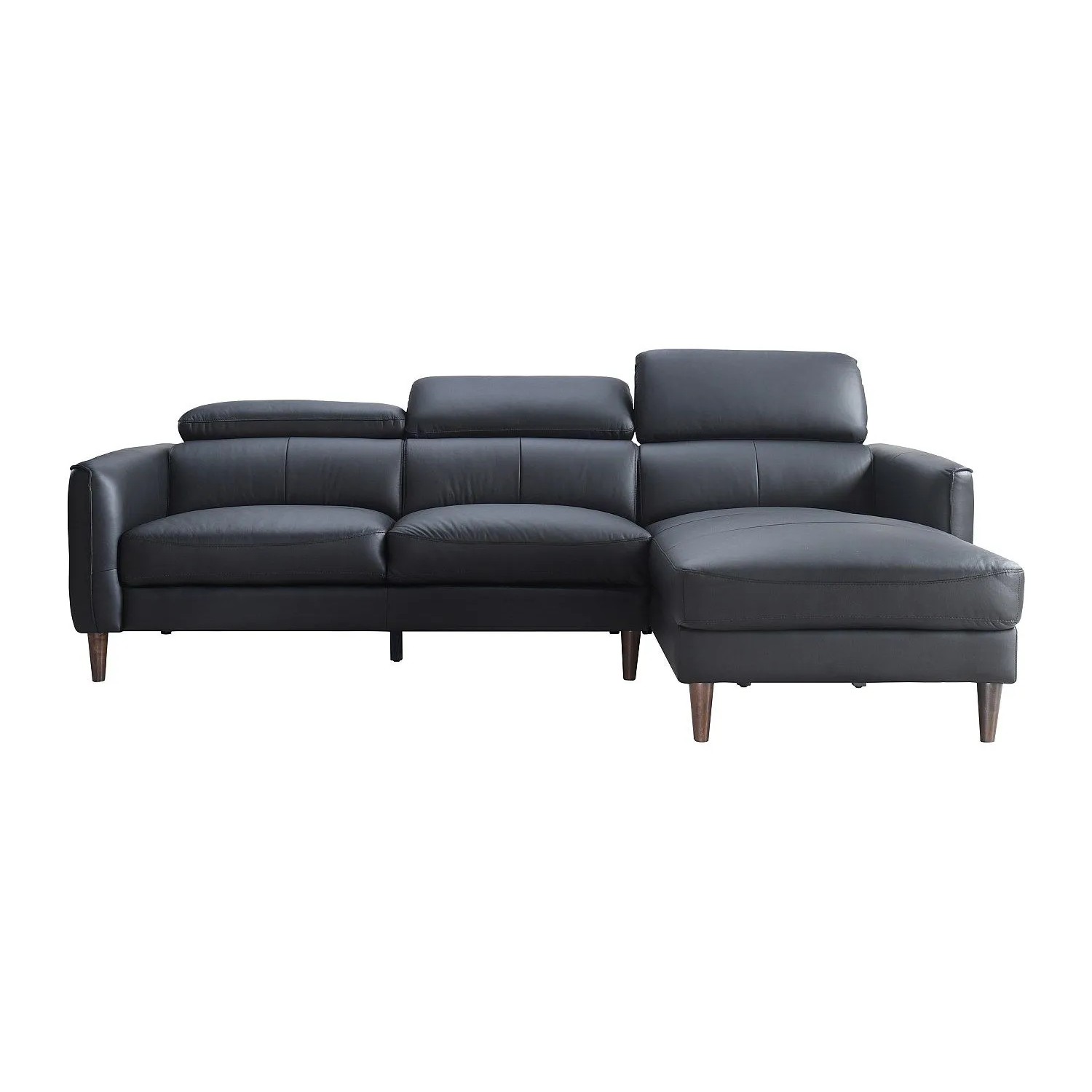 Vente-unique Sofa Ohne Schlafmöglichkeit Salvi Schwarz 248 cm