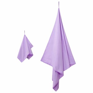 vidaXL Sporthandtuch Set 2-Tlg Lila Stoff 42011497