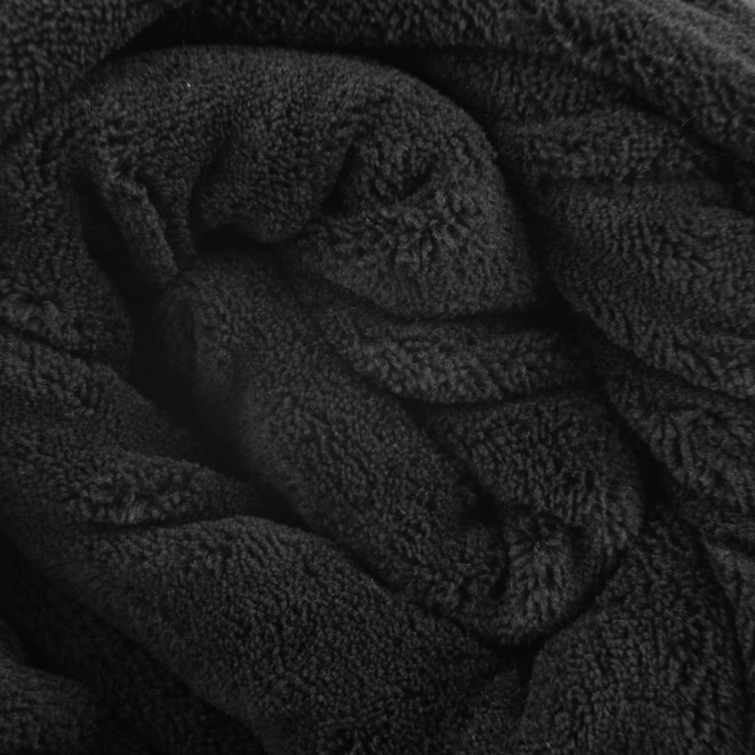 Bestlivings Babydecke Mikrofaser, schwarz, 70x100cm, kuschelig weich.