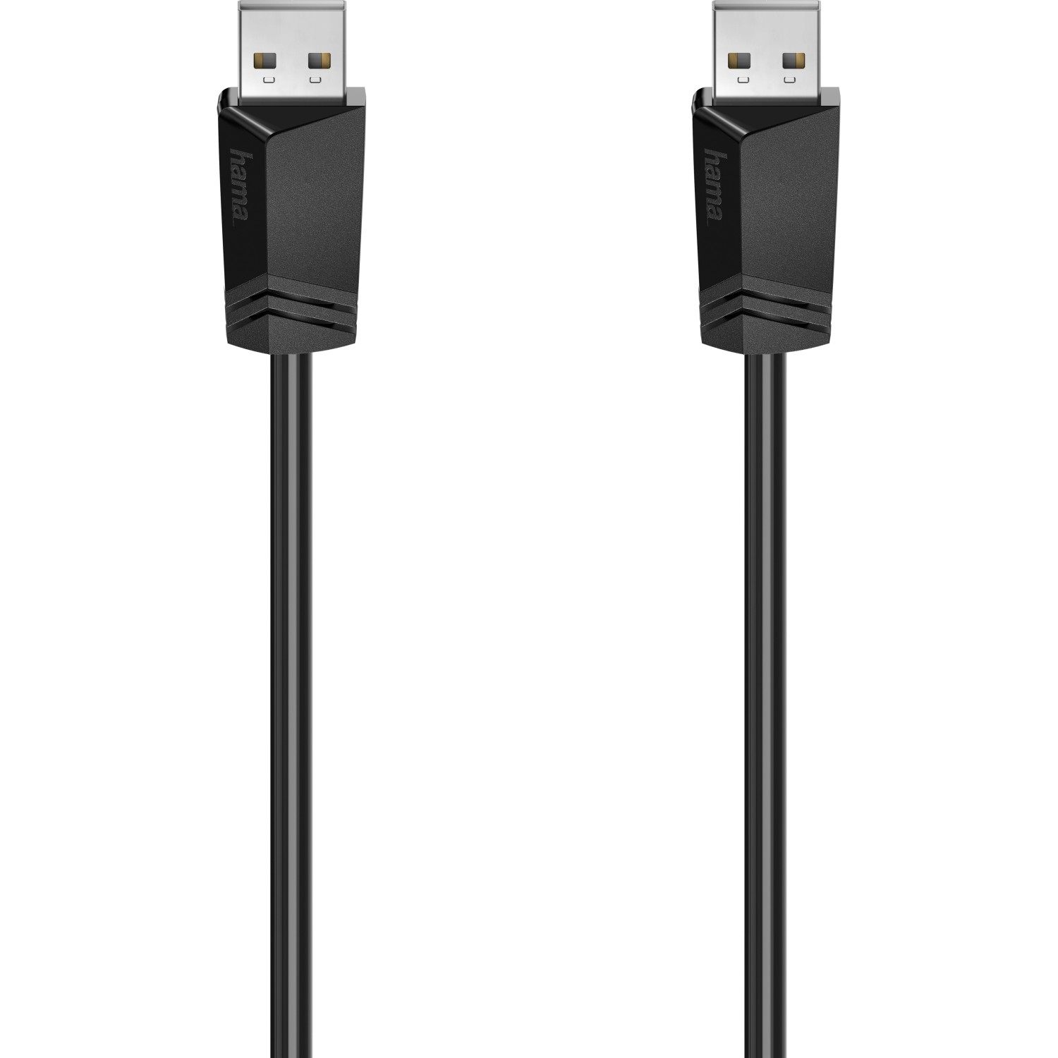 Hama USB-Kabel USB 2.0 USB-A Stecker/USB-A Stecker 480 Mbit/s Schwarz 1,5 m