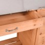 DELUKE Pflanztisch MITA mit Unterschrank Natur Tanne Gärtnertisch Garten-Arbeitstisch Umtopftisch Blumentisch_6