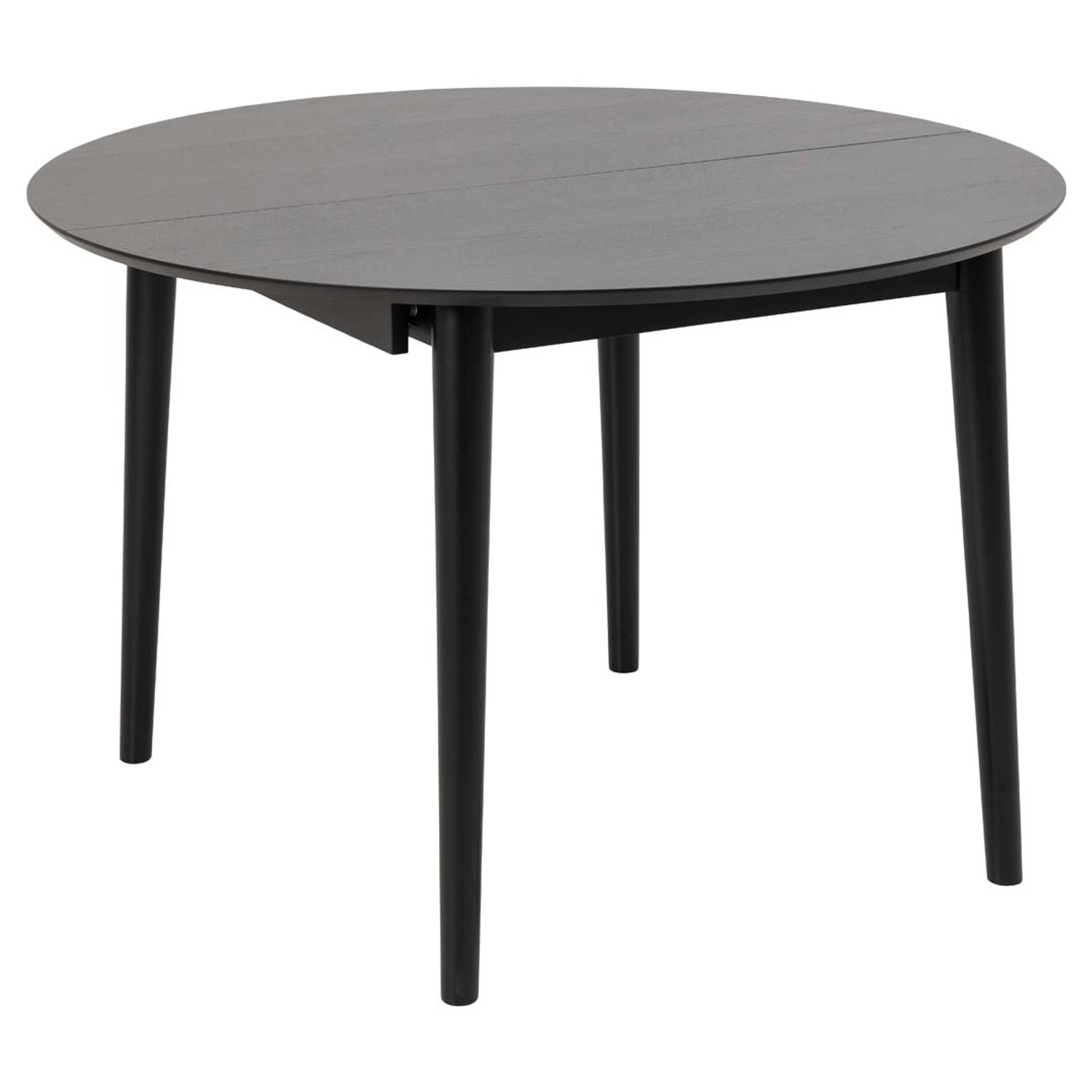 ebuy24 Montreux Esstisch Ø115/154cm inkl Zusatzplatten Schwarz günstig online kaufen