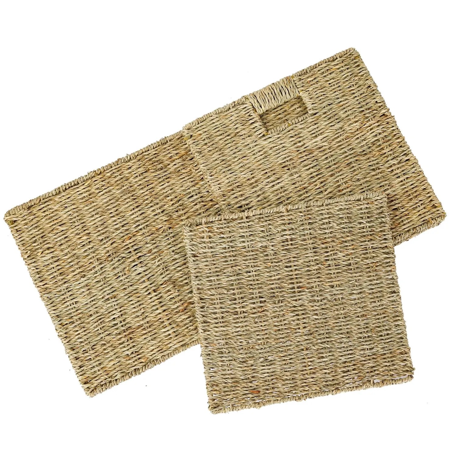 HMF 37040 Aufbewahrungskorb Korb Geflochten Seegras Kallax 32 x 34 x 32 cm_4