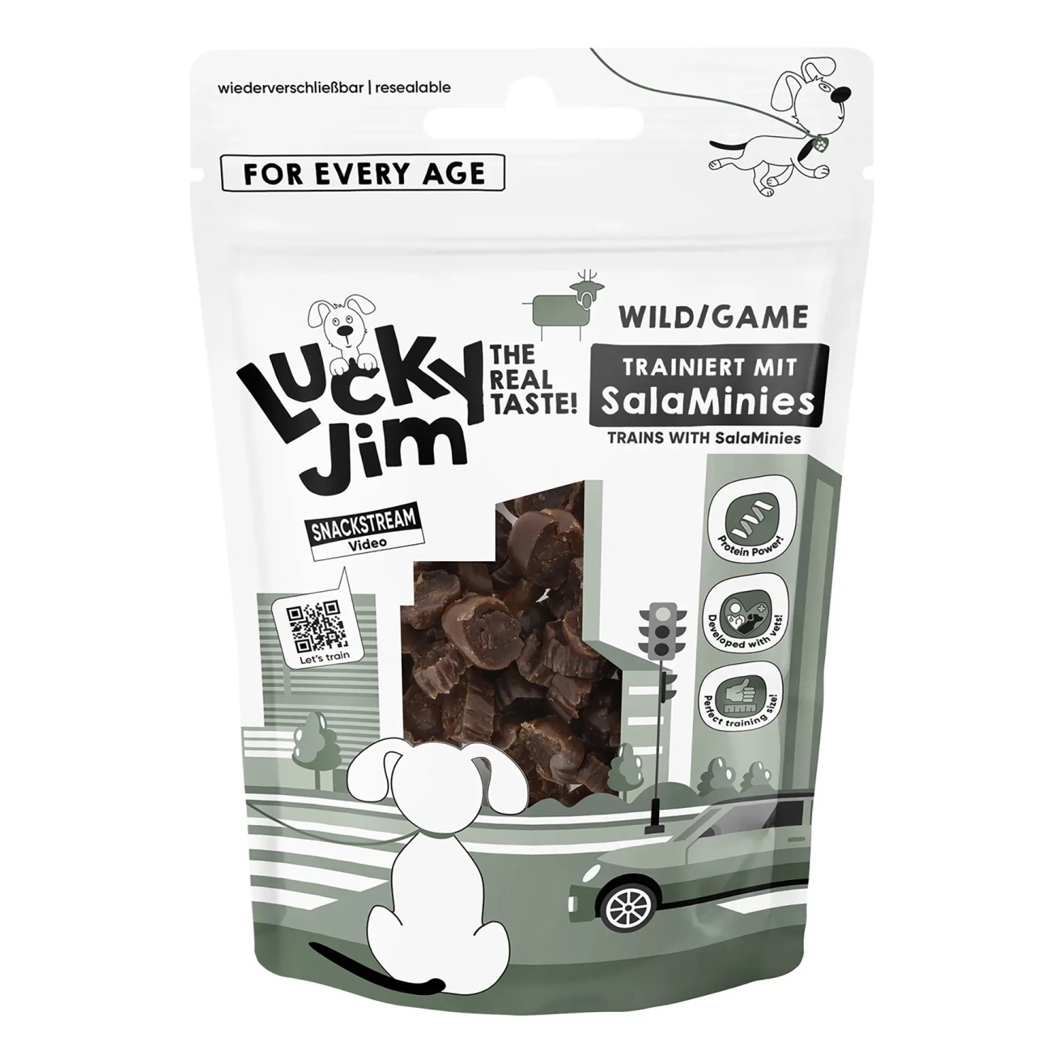 Lucky Jim Hunde-Belohnungssnacks SalaMinies Wild 70 g