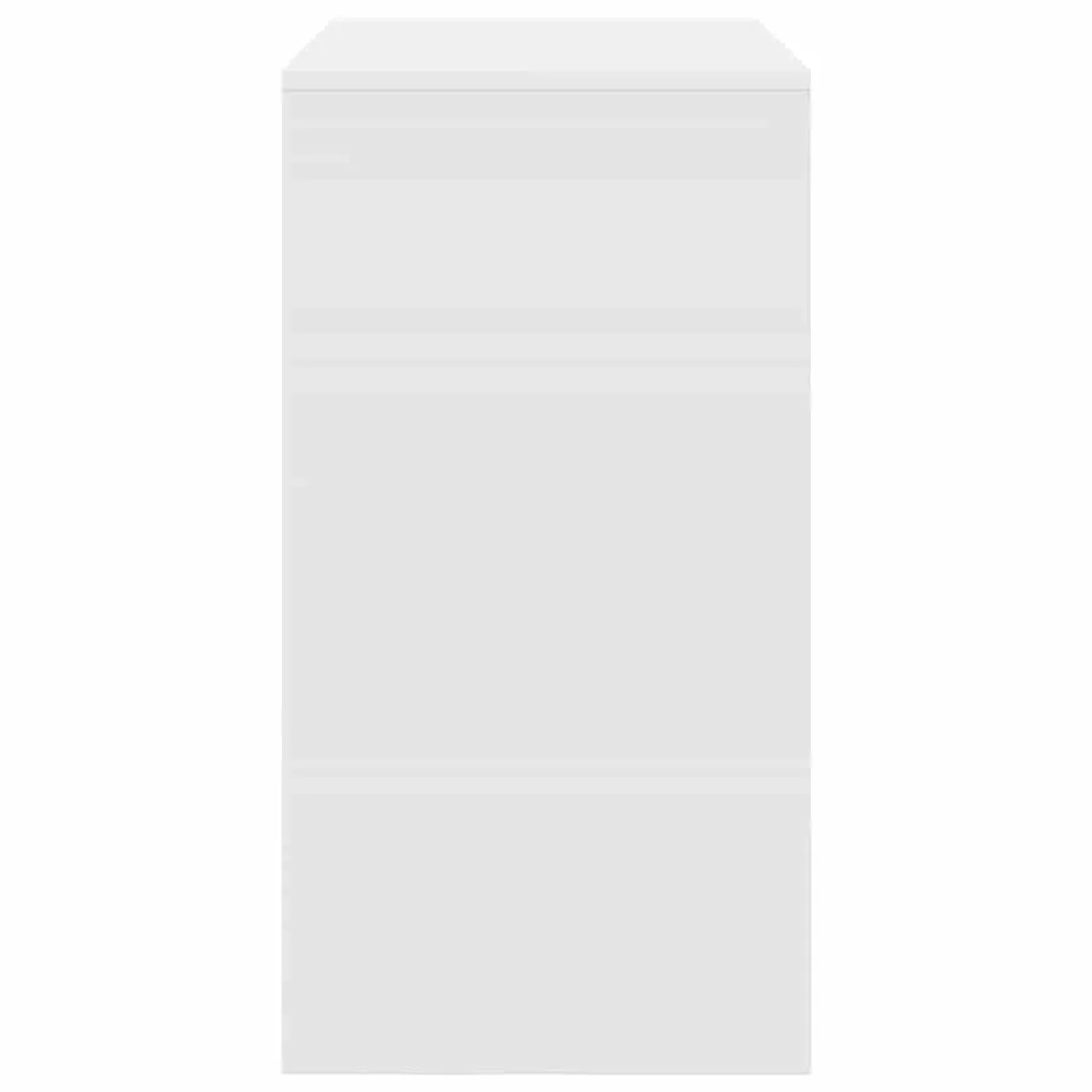 Weißer vidaXL Schreibtisch (80x40x76 cm) aus Holzwerkstoff für Büro oder Arbeitszimmer.