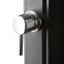 Detailaufnahme: Mischbatterie der Gre Solardusche aus Harz, 25 l, Grau. Outdoor Dusche mit Chrom-Elementen.