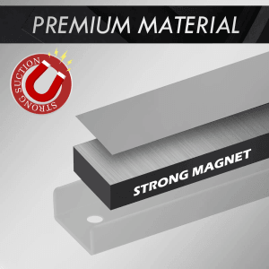 Detailaufnahme CCLIFE Magnetleiste für Werkzeuge, starker Magnet, Lochwandsystem.