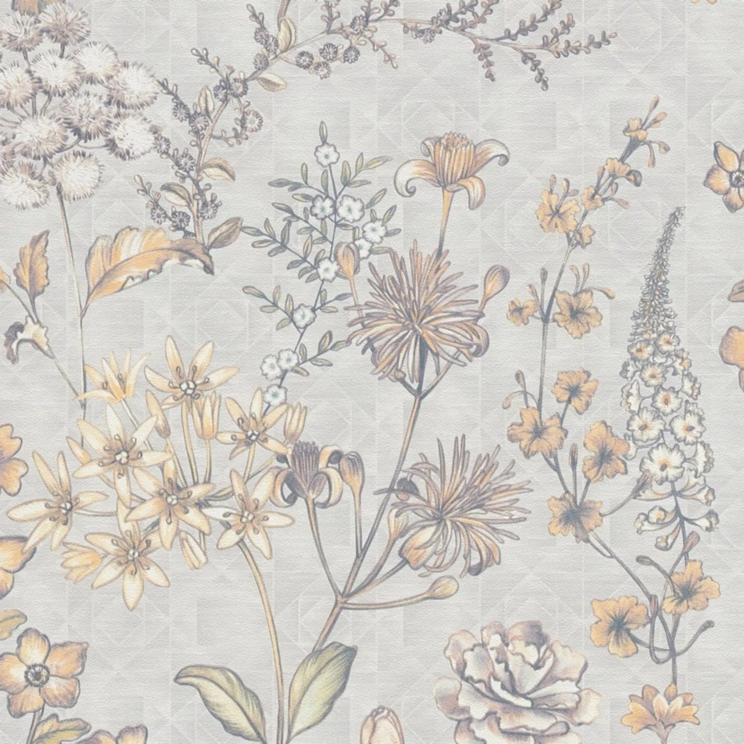 Tadessi Tapete Floral M1-No.4351 Vliestapete in Orange