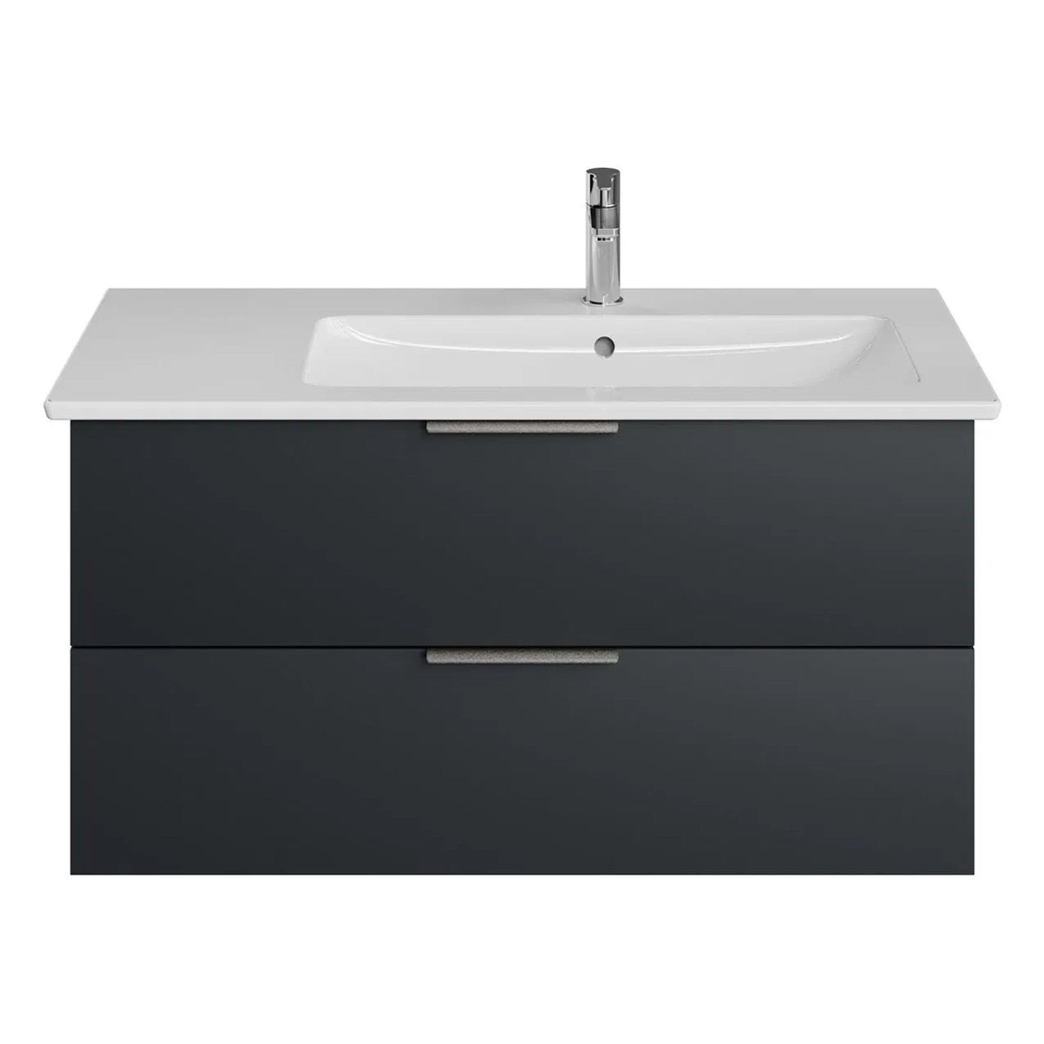 Steinkamp WTU Living 2.0 Schwarz Matt Select mit Villeroy & Boch 