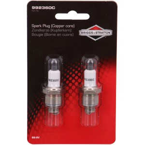 Briggs & Stratton Zündkerzen BS-SV-CU, 2er-Pack für Rasenmäher.