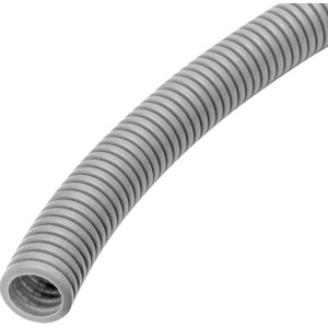 Graues Dietzel Flexibles Panzerrohr Typ M25, 50m Rolle.