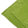 Grüne Beautissu Aurelia Decke 150x200cm aus flauschigem Coral Fleece, ideal als Kuscheldecke oder Tagesdecke.