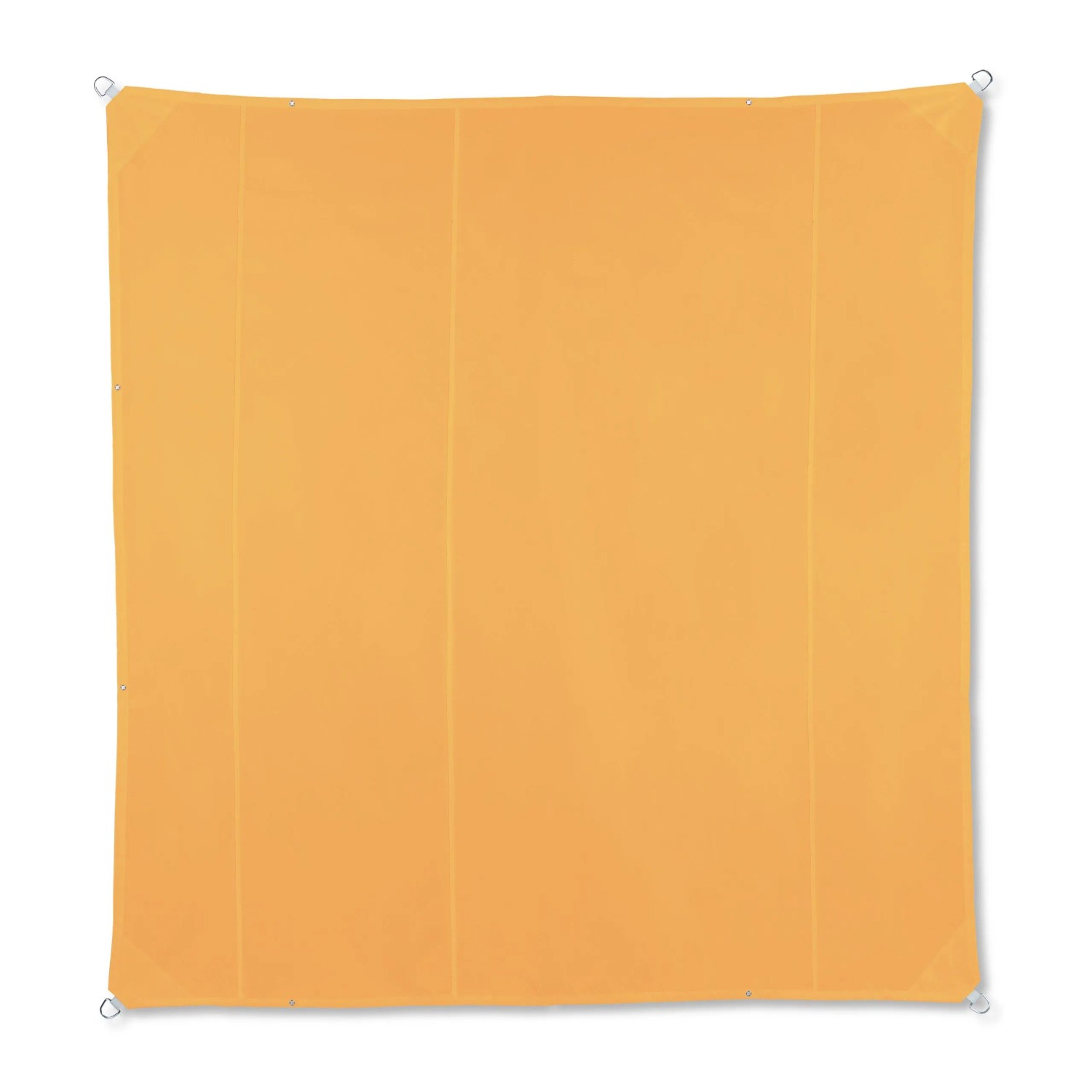 Relaxdays Sonnensegel Polyester Gelb Quadratisch Wasserabweisend Witterungsbeständig UV-Schutz 50 Plus 5 m x 5 m 6.8 kg