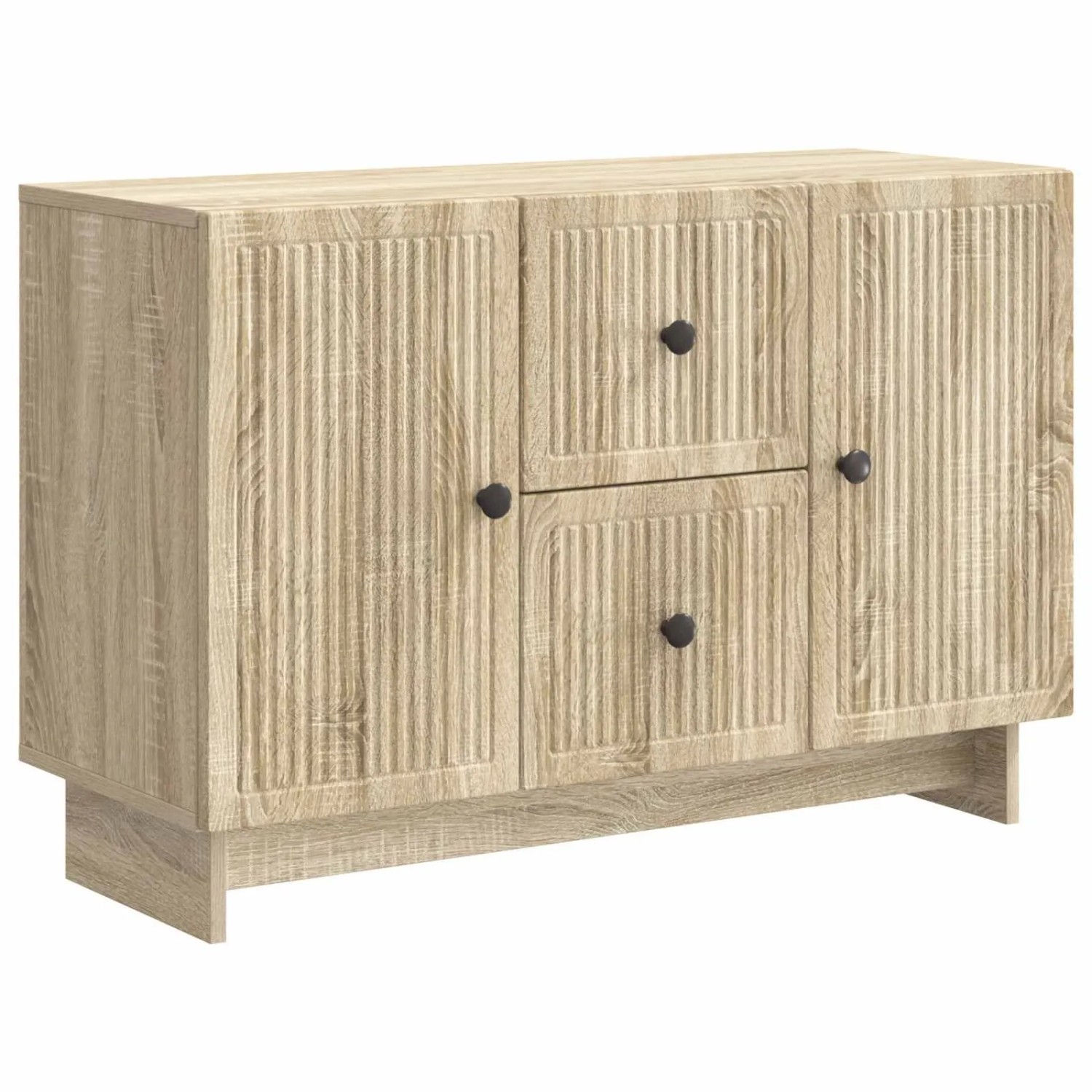 vidaXL Sideboard Sonoma-Eiche 89 x 34,5 x 60 cm Holzwerkstoff 893967