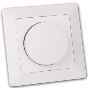 ChiliTec MILOS Dimmer für LED Lampen Weiß Matt mit Rahmen