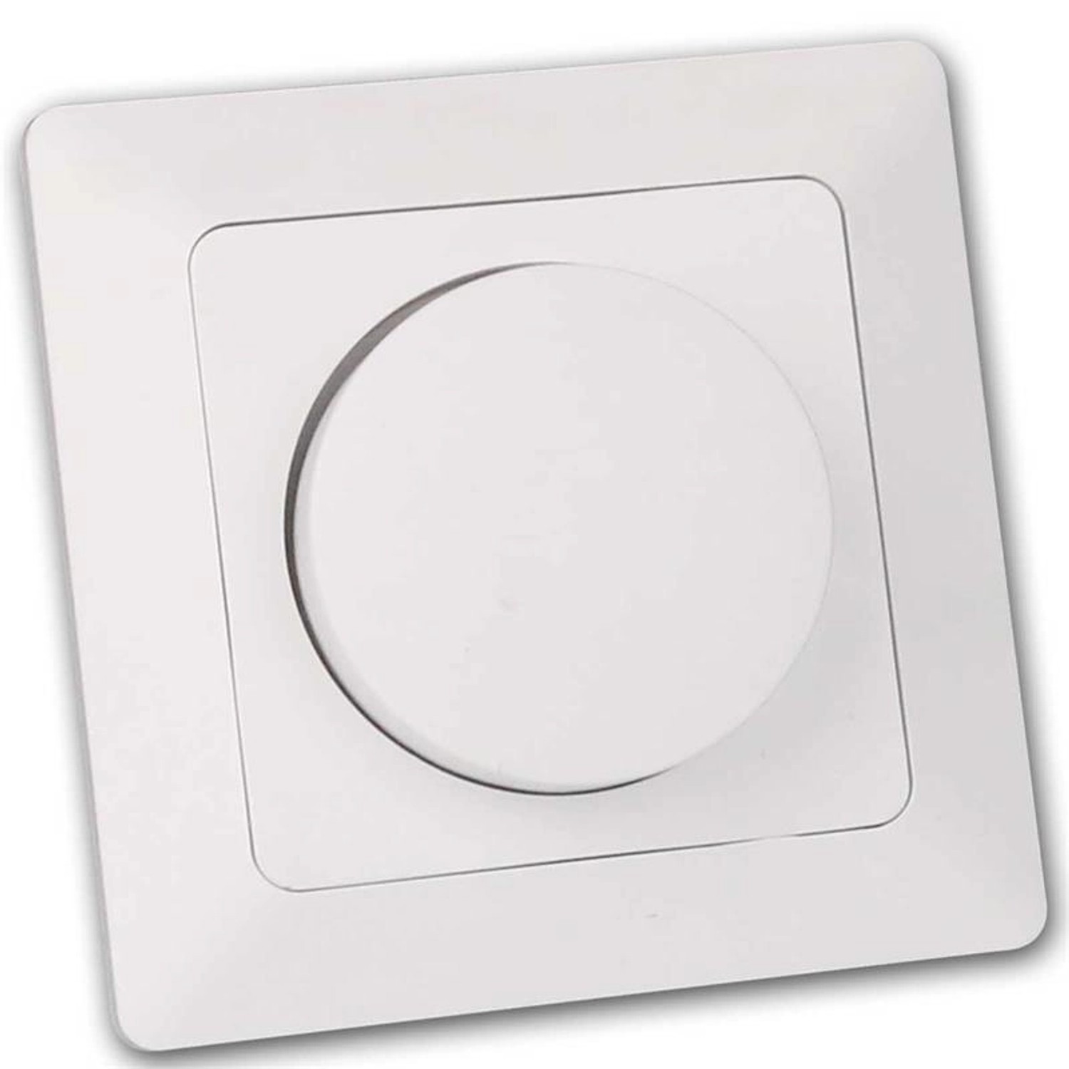 ChiliTec MILOS Dimmer für LED Lampen Weiß Matt mit Rahmen