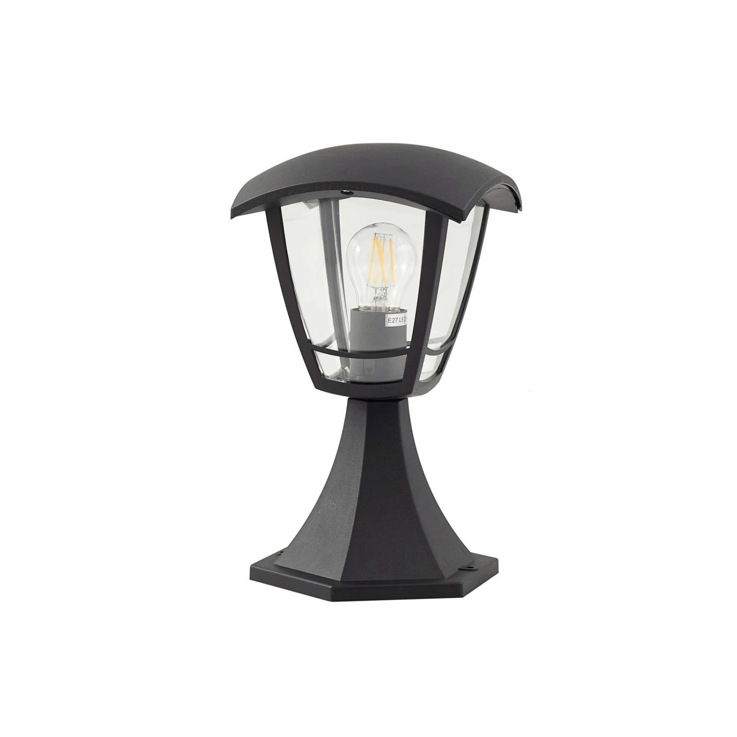 Lindby Außenleuchte Isidoro 10025890 Spritzwassergeschützt Modern in Schwar günstig online kaufen