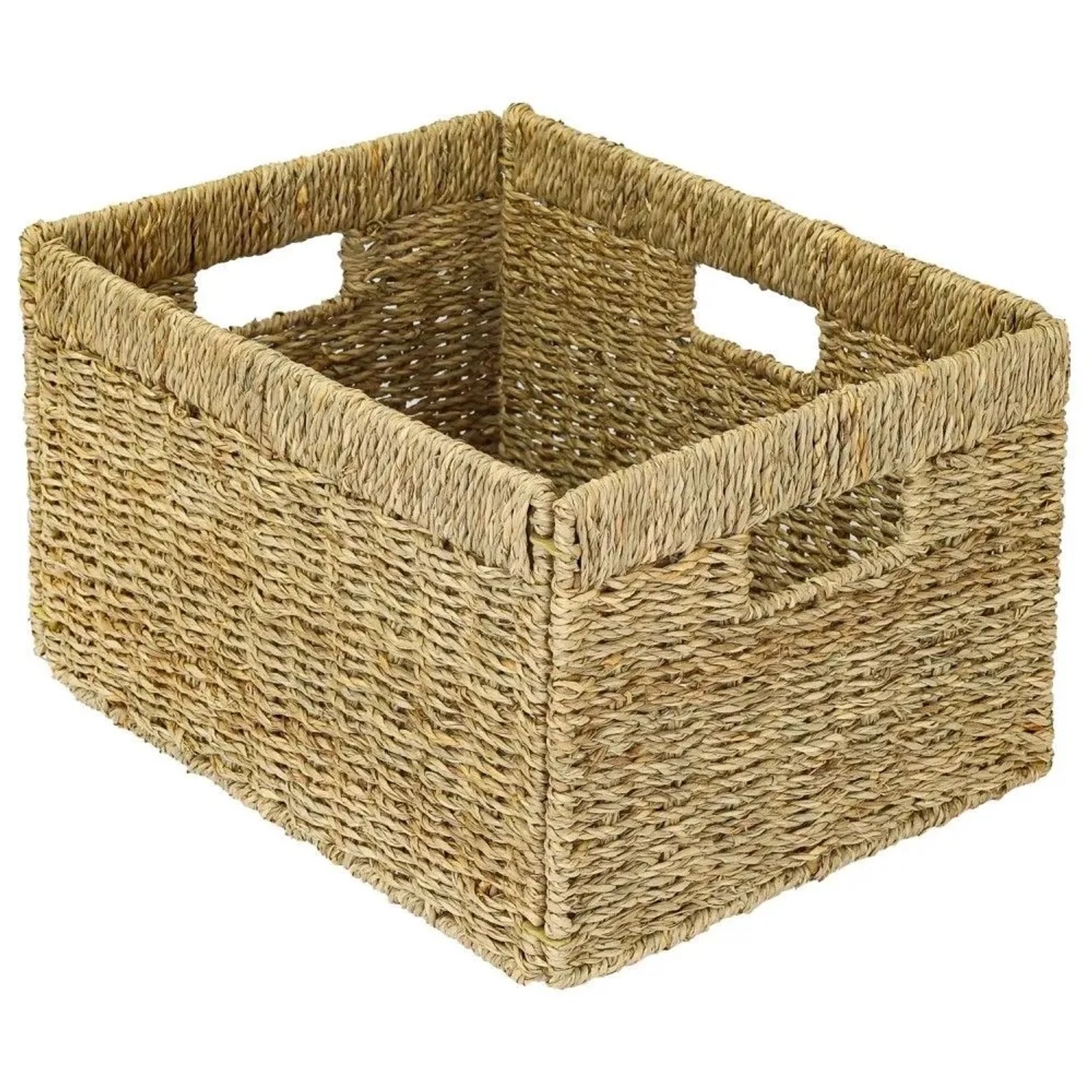 HMF 37049 Aufbewahrungskorb Korb Geflochten Seegras Billy 35 x 25 x 20 cm
