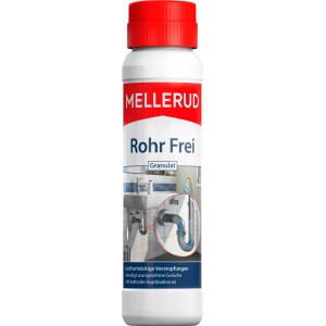 Mellerud Rohr Frei Granulat, 600g, zur Beseitigung von Rohrverstopfungen in Küche und Bad.