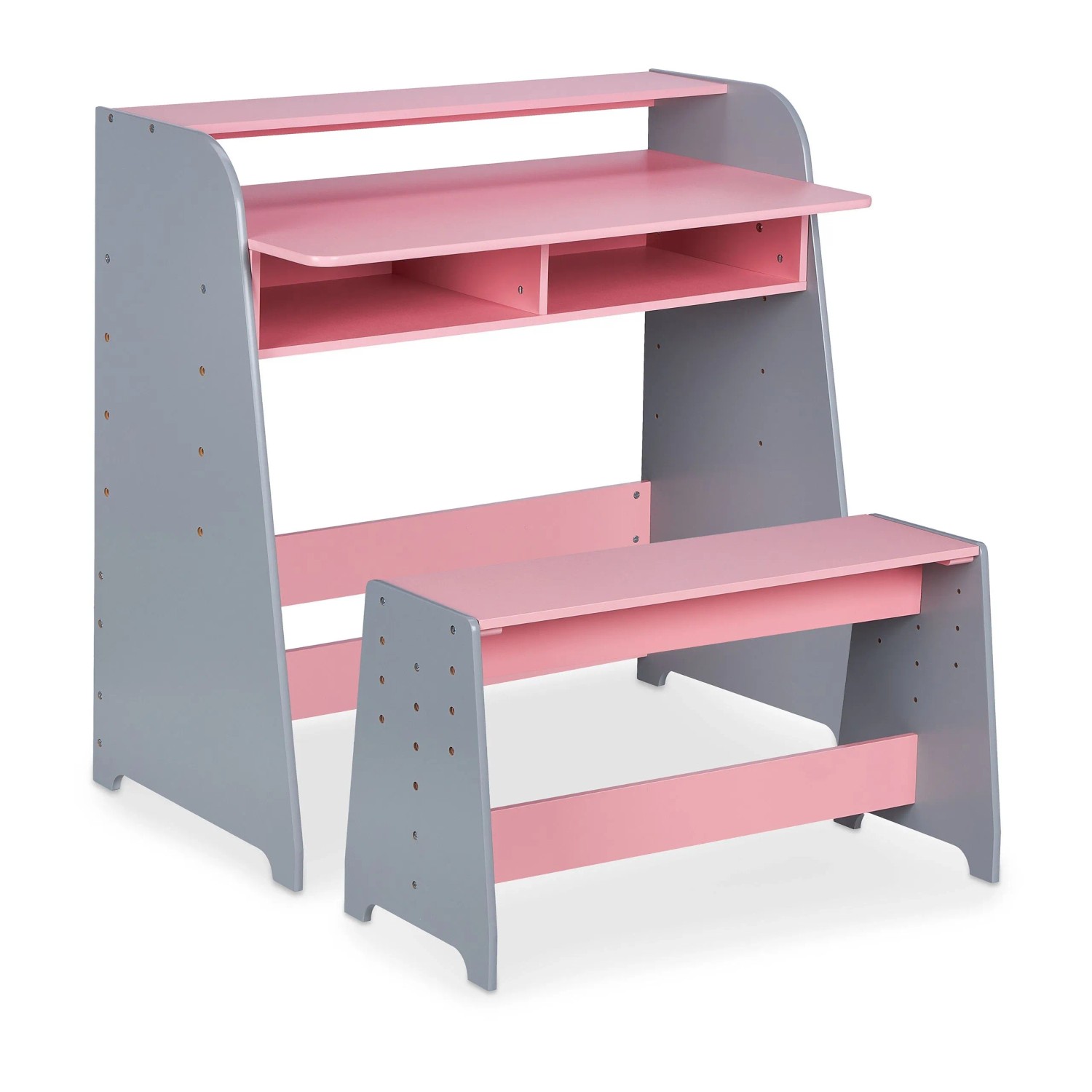 Relaxdays Kindertisch Höhenverstellbar 88 cm x 90 cm x 48 cm 17,5 kg