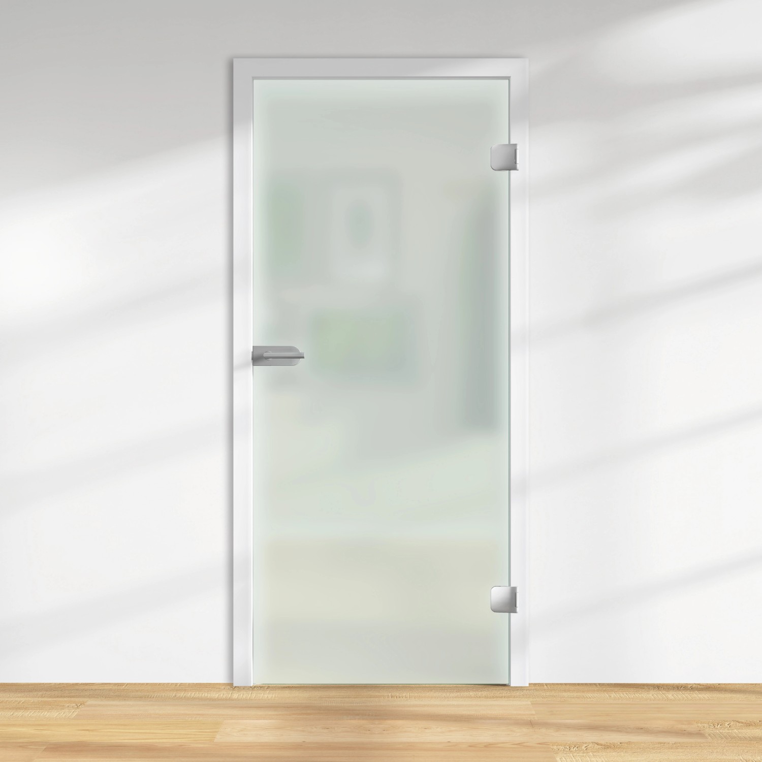 Glasdrehtür VSG Floatglas Grünweiß DIN LI/RE 1972 x 834 x 8 mm