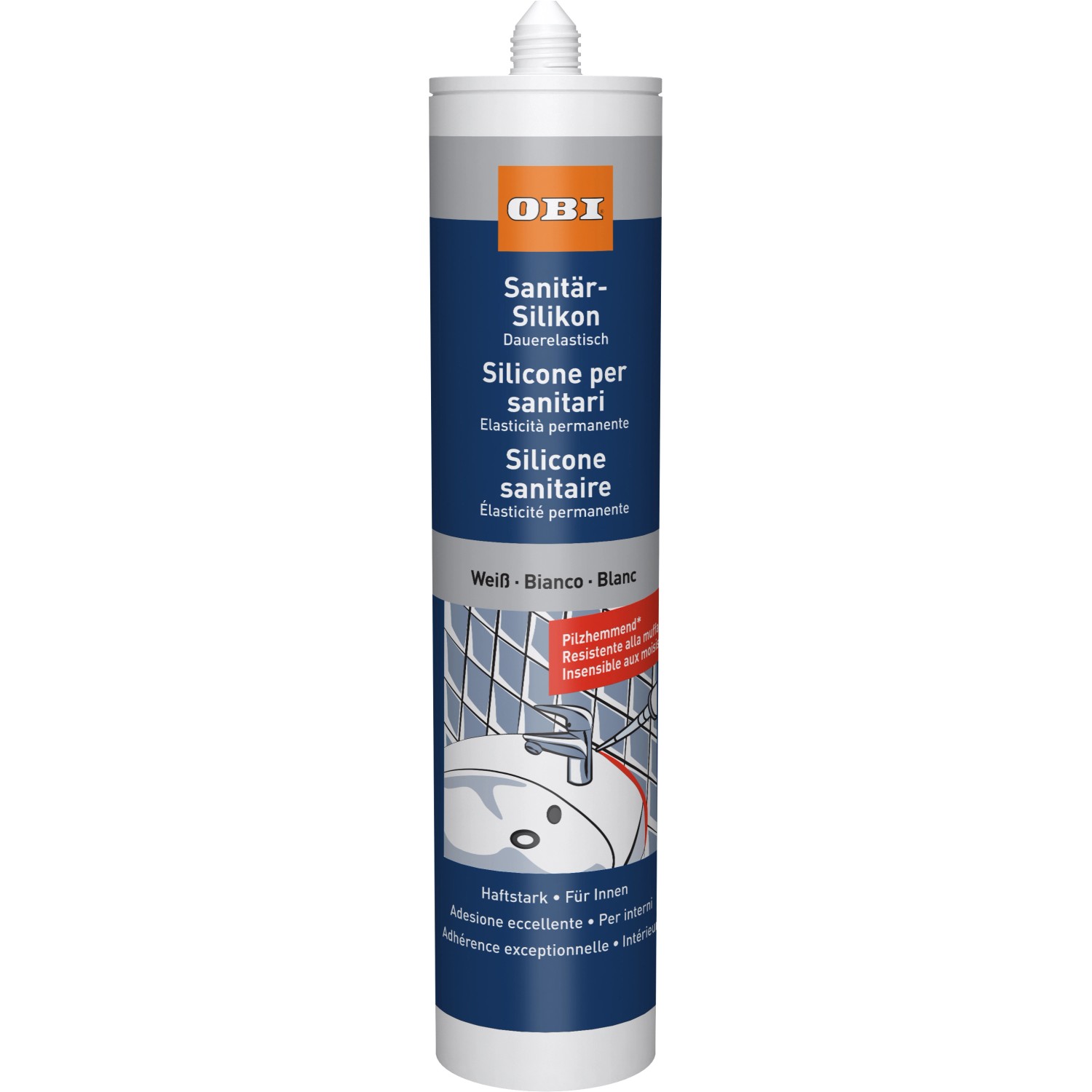 OBI Sanitär-Silikon Weiß 310 ml günstig online kaufen