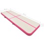 vidaXL Aufblasbare Gymnastikmatte mit Pumpe 300x100x15 cm PVC Rosa 92658_16