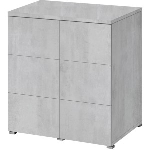 Eheim Aquarium-Unterschrank Proxima 175 Urban FSC®, Betonoptik, mit zwei Türen.