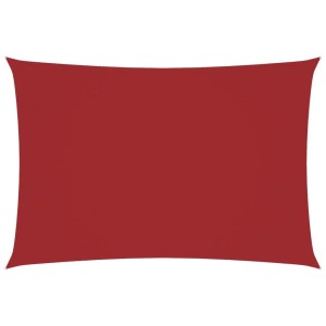 vidaXL Sonnensegel Oxford-Gewebe Rechteckig 3x5 m Rot 135652