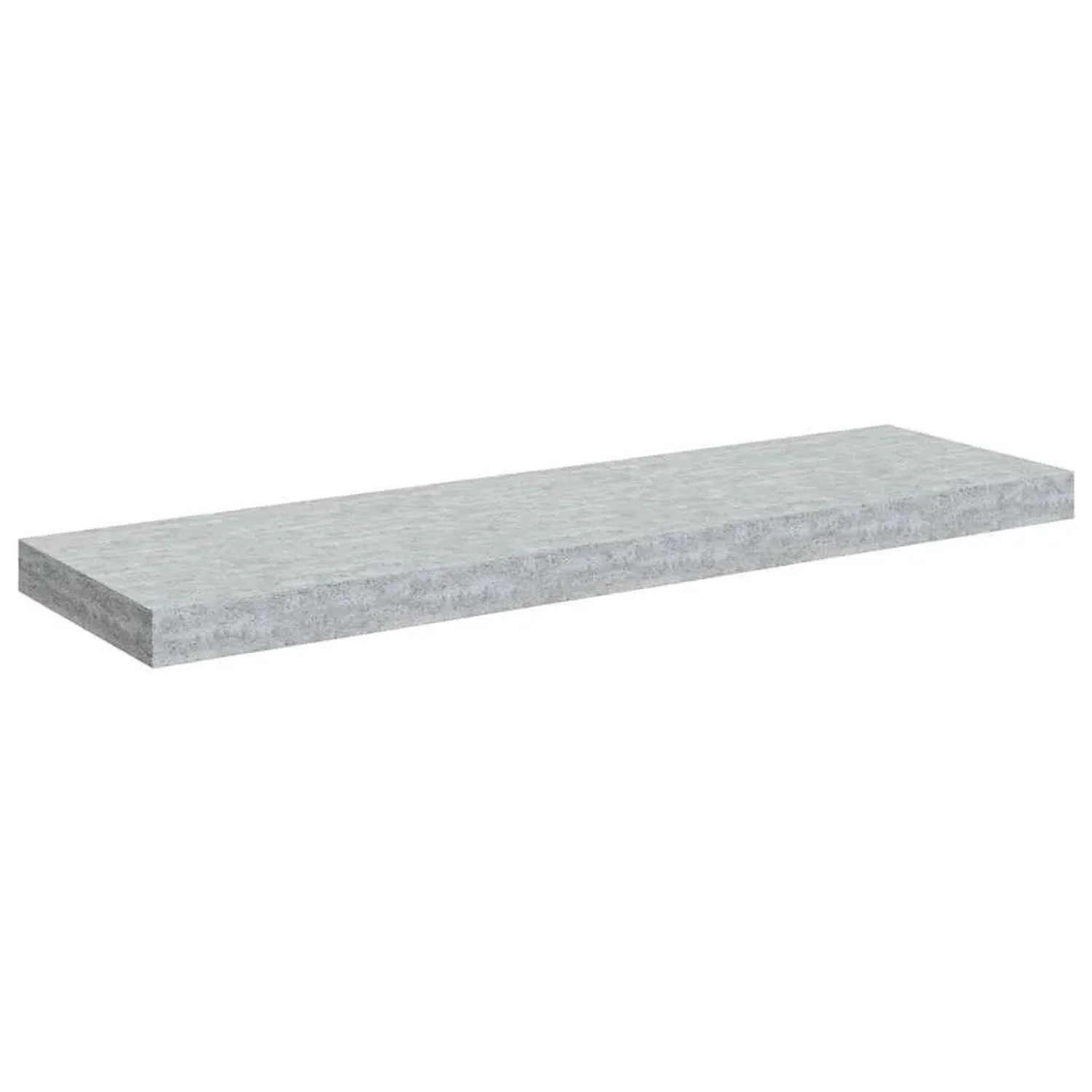 vidaXL Schweberegal Betongrau 80x23,5x3,8 cm MDF 326600