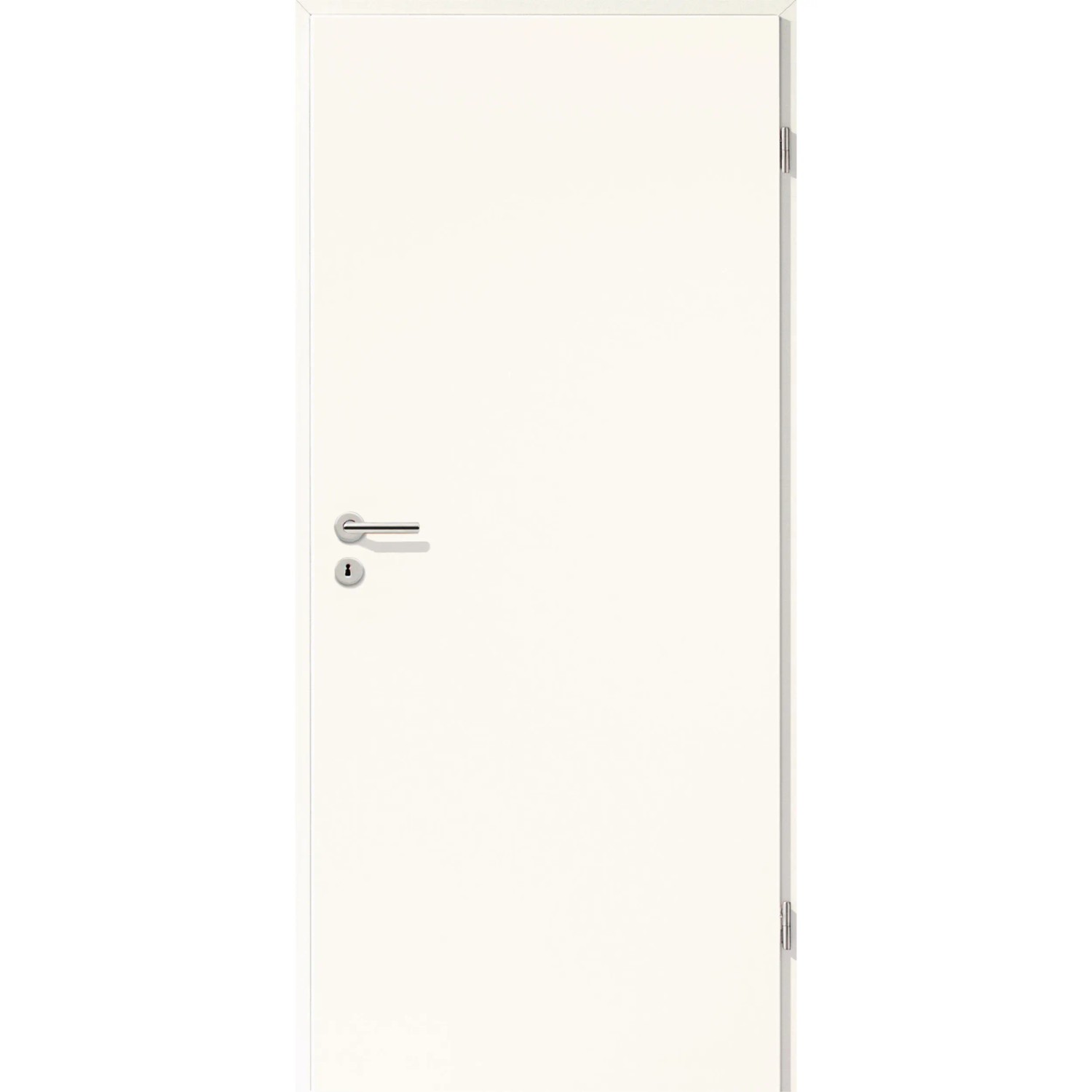 Zimmertür Modell Brillant Smart Weiß lackiert ähnl. RAL 9016 73,5x198,5 cm Links