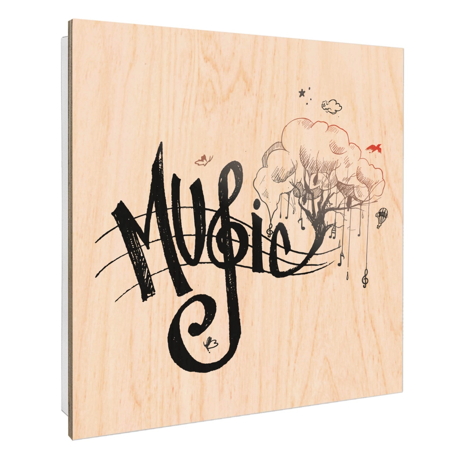Banjado Großer Schlüsselbox Holz 30x30cm Weiß Scharnier Rechts 50 Haken Sch günstig online kaufen
