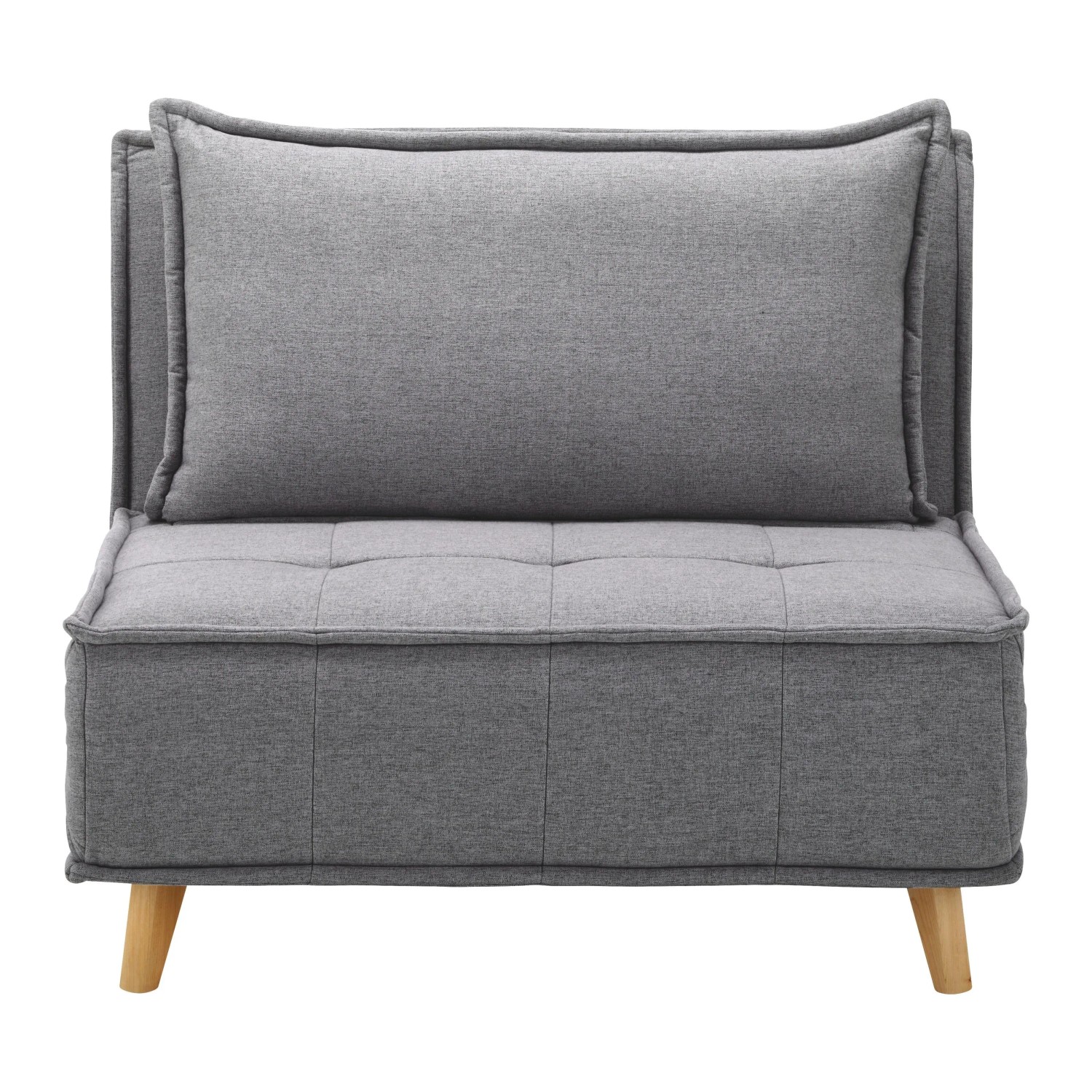 Bessagi Home Schlafsessel Layla Dunkelgrau Webstoff