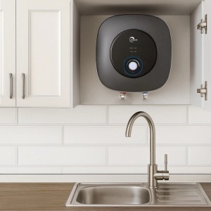 Sannover Elektro Warmwasserspeicher ADROS 15L zur Montage über der Spüle im Küchenschrank.