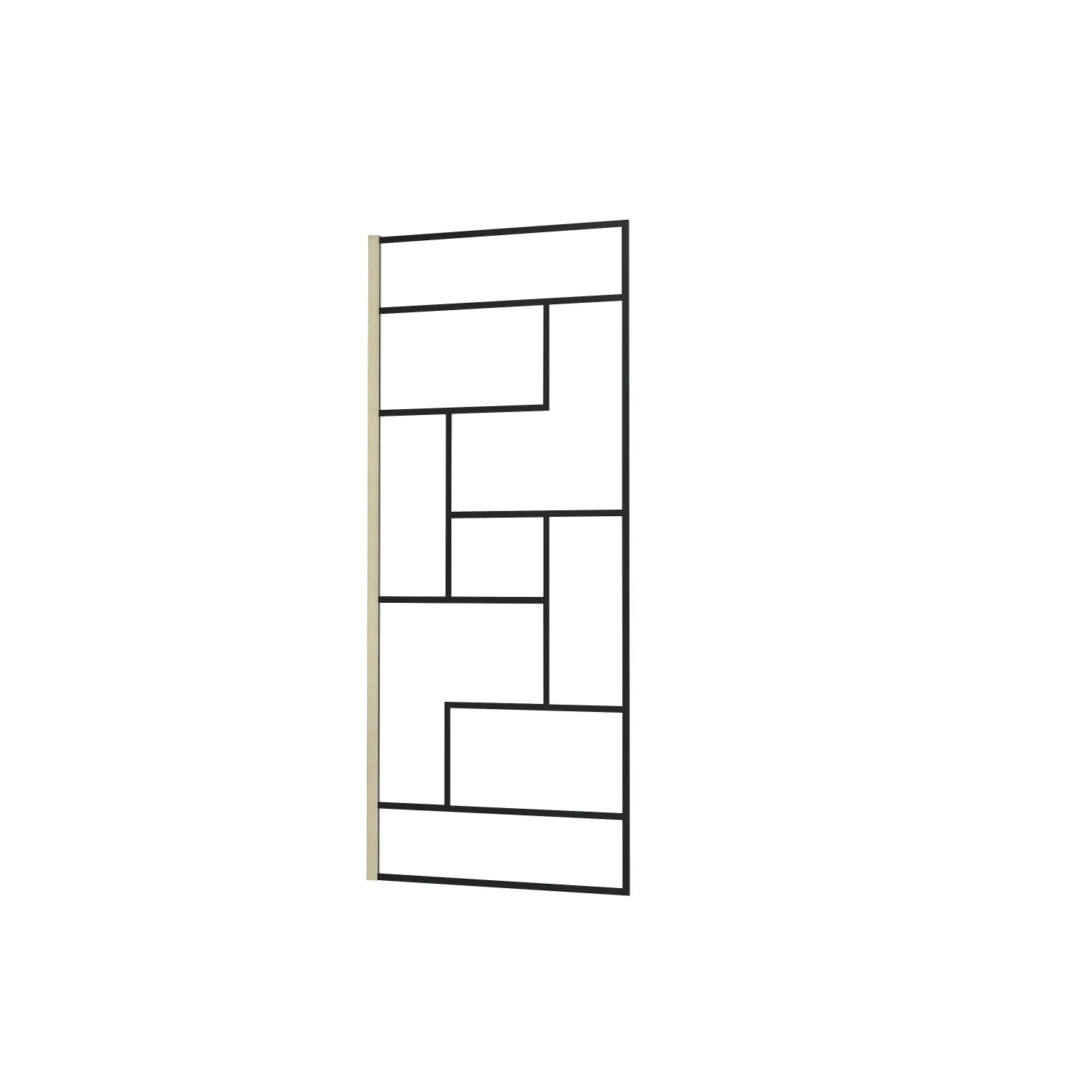 AICA Walk in Duschwand B.120xH.200cm mit 200cm Wandrahmen aus Goldfarbenem günstig online kaufen