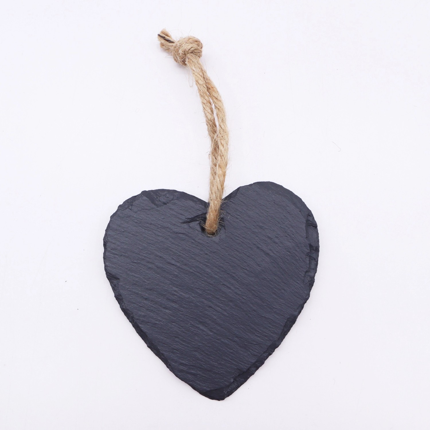 Boltze Dekoschild Herz mit Juteban 1-teilig 8 cm x 7 cm Schwarz günstig online kaufen