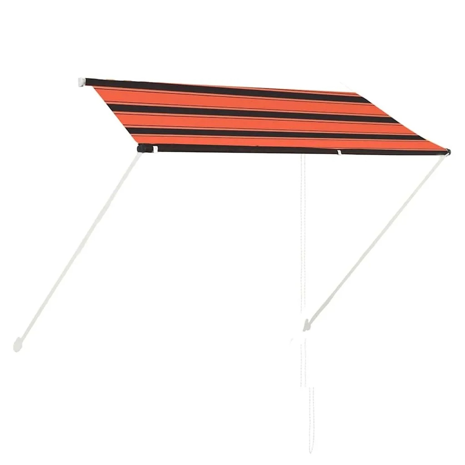 vidaXL Einziehbare Markise 250×150 cm Orange und Braun 145896
