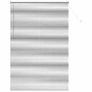vidaXL Balkenjalousien mit Vorhängen Silber 220x150cm Aluminium 42005957