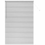 vidaXL Balkenjalousien mit Vorhängen Silber 220x150cm Aluminium 42005957