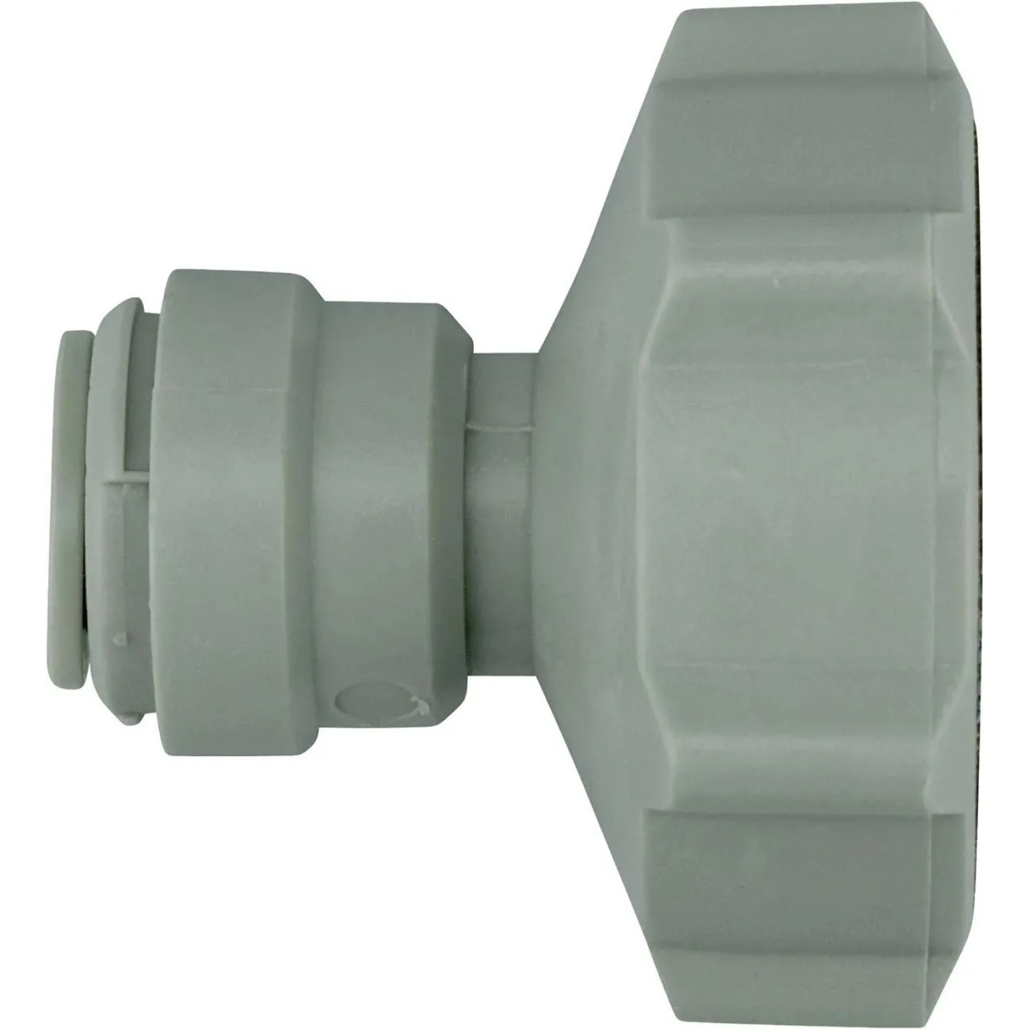 Ich-Zapfe Schlauch-Adapter 3/4 auf 5/16 aus Kunststoff Grau Aufschraubverbinder für Bier- und Luftleitungen