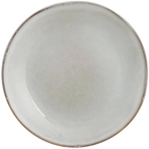 Mica Decorations Gebäckteller Tabo, Ø 14 cm, grau. Handgefertigter Kuchenteller aus Keramik.