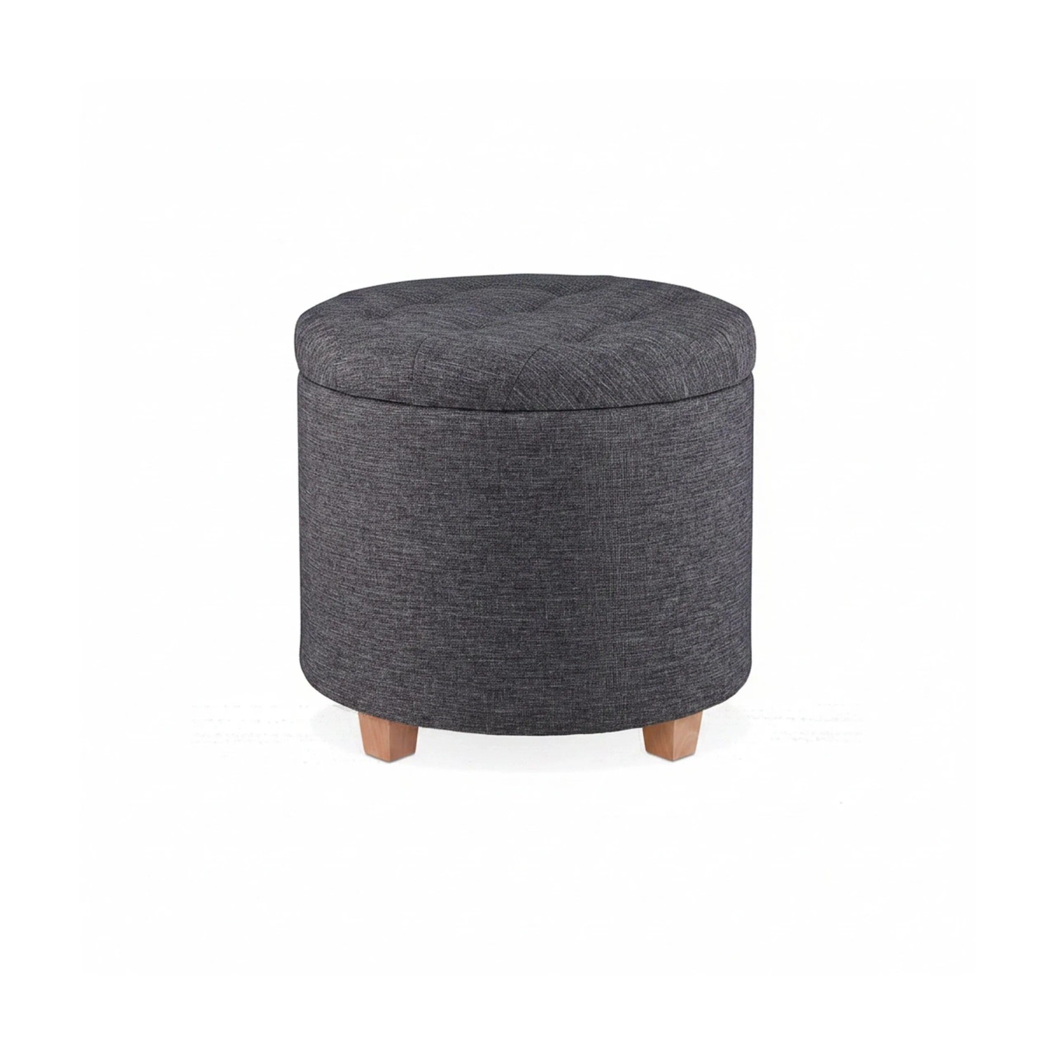 Relaxdays Sitzhocker Stoff Dunkelgrau Mit Stauraum 41 Cm X 44 Cm 5, 4 Kg